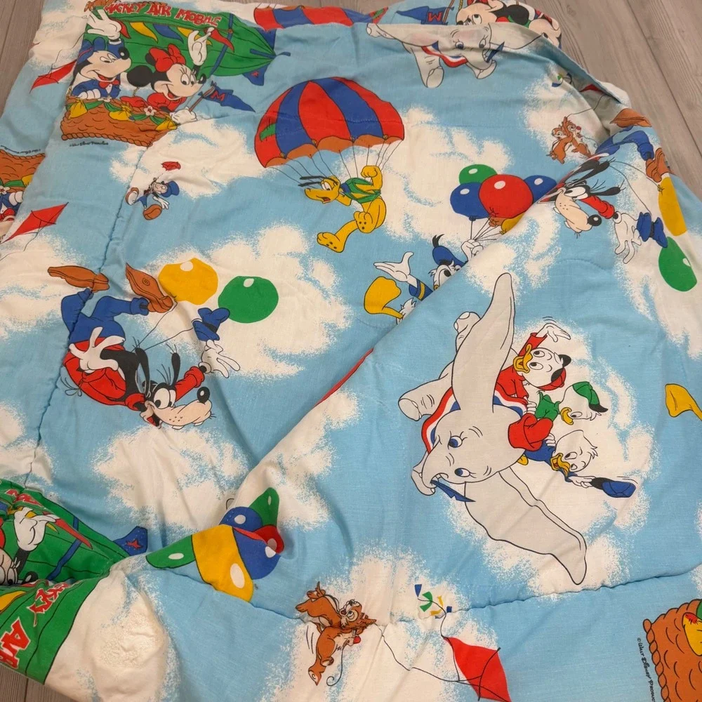 Vintage Disney Mickey Mouse Dumbo Twin Comforter Sheet Set Pacific Home Products